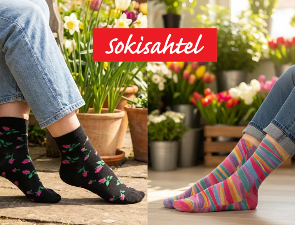 Kevadeks uued värvilised sokid!