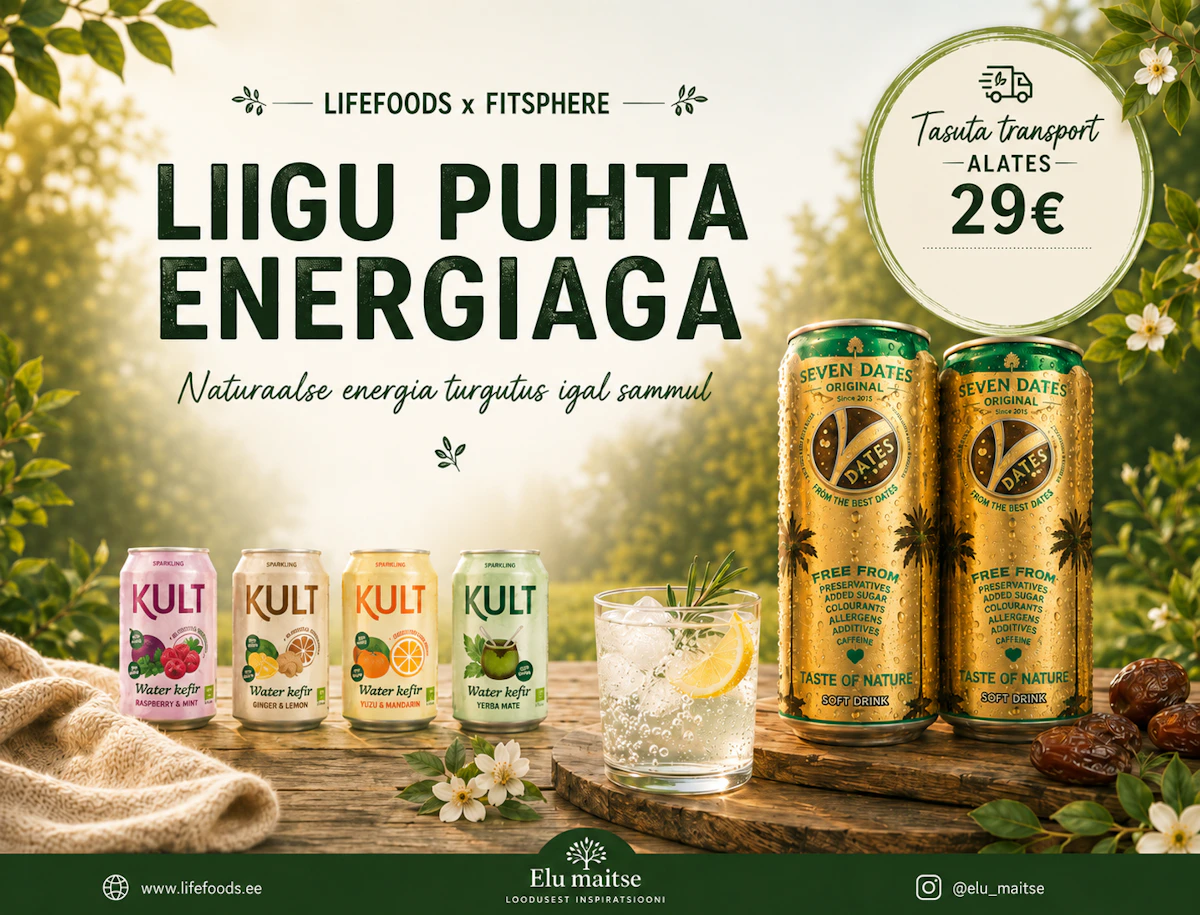 Tasuta transport LifeFoods e-poest