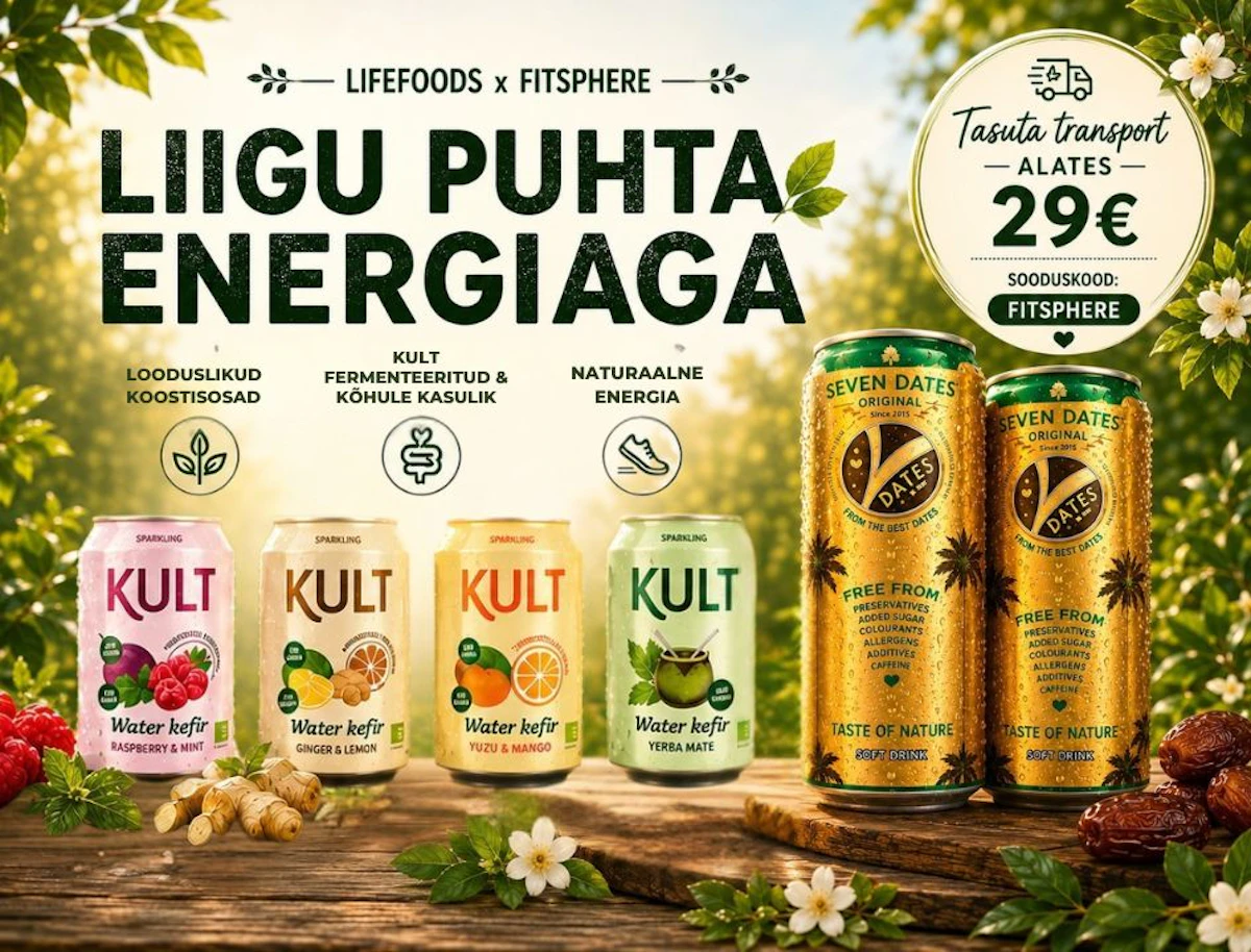 Tasuta transport LifeFoods e-poest