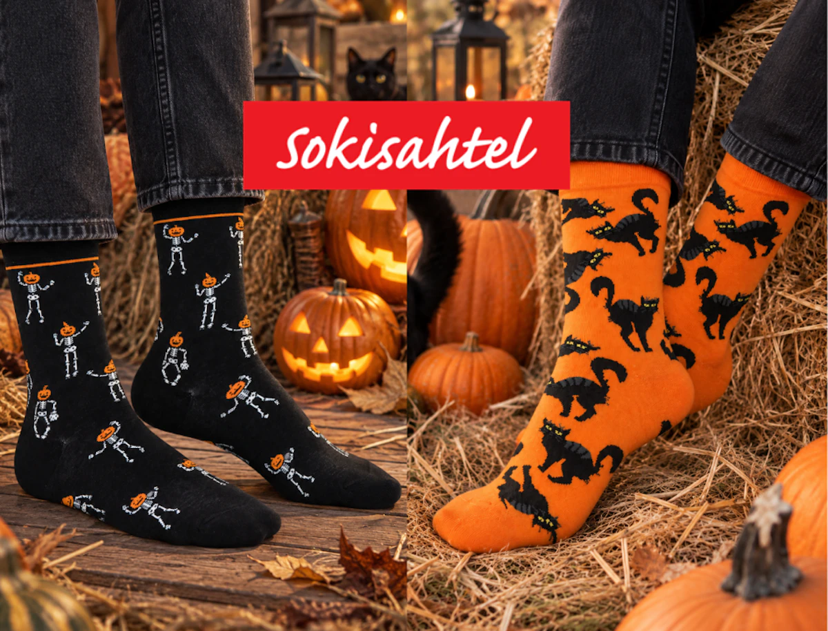 🎃 sügisesed sammud = Sokisahtli Halloweeni sooduskood!